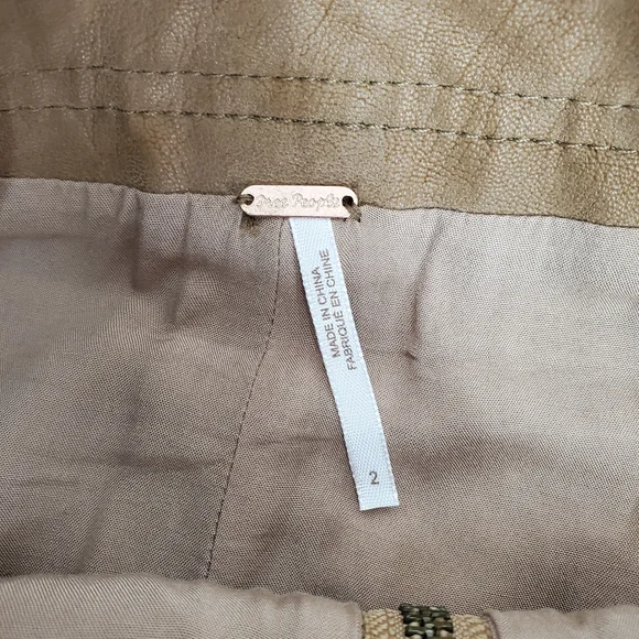 FREE PEOPLE Brown Embroidered Alanis Mini Skirt SIze 2 - Picture 9 of 11
